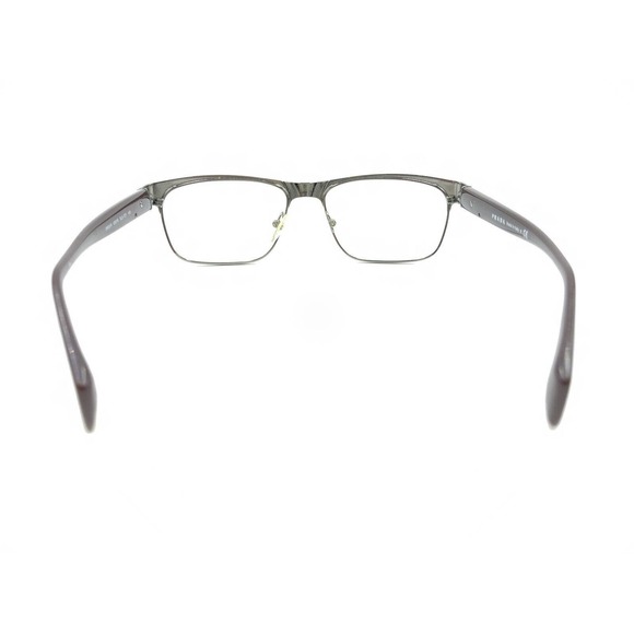 Prada VPR 61P SL3-1O1 Gunmetal Gray Brown Eyeglasses Frames 53-16 140 Italy - Picture 5 of 12